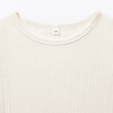 キッズ　透かし柄クルーネック半袖Ｔシャツ