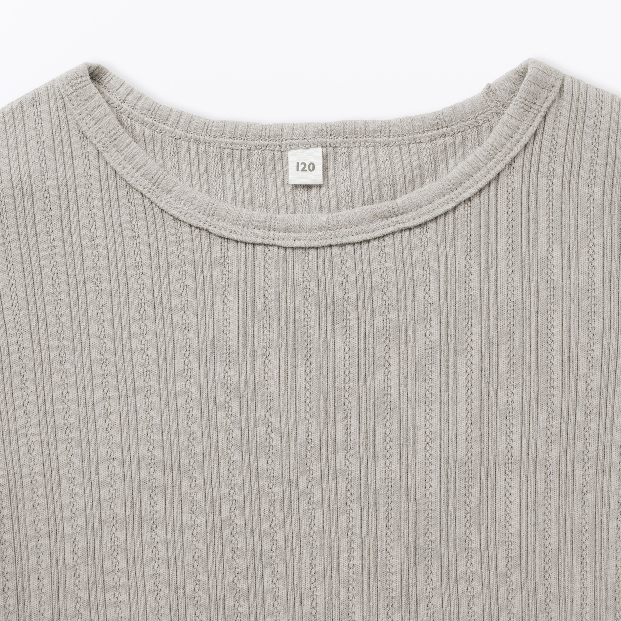 キッズ　透かし柄クルーネック半袖Ｔシャツ