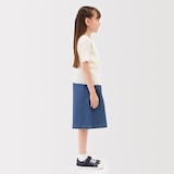 キッズ　透かし柄クルーネック半袖Ｔシャツ