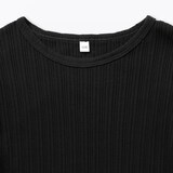 キッズ　透かし柄クルーネック半袖Ｔシャツ