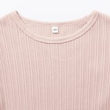 キッズ　透かし柄クルーネック半袖Ｔシャツ