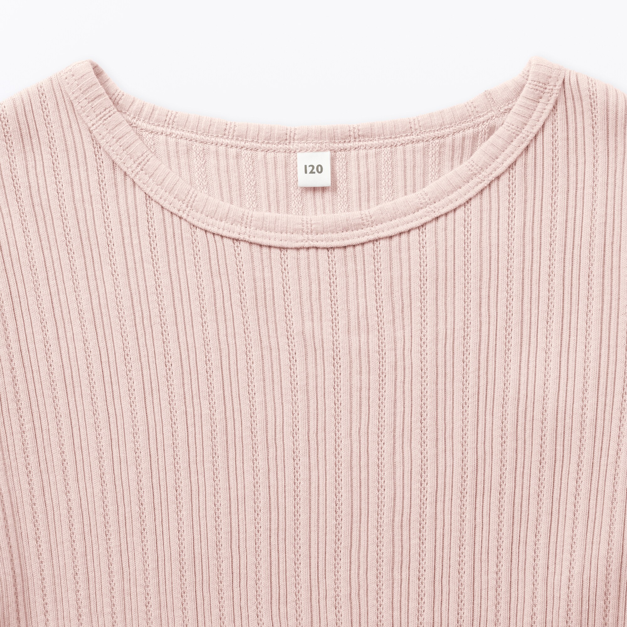 キッズ　透かし柄クルーネック半袖Ｔシャツ