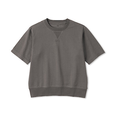 キッズ　ライトスウェットクルーネック五分袖Ｔシャツ