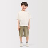 キッズ　ライトスウェットクルーネック五分袖Ｔシャツ