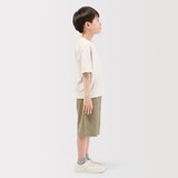 キッズ　ライトスウェットクルーネック五分袖Ｔシャツ