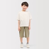 キッズ　ライトスウェットクルーネック五分袖Ｔシャツ