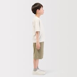 キッズ　ライトスウェットクルーネック五分袖Ｔシャツ