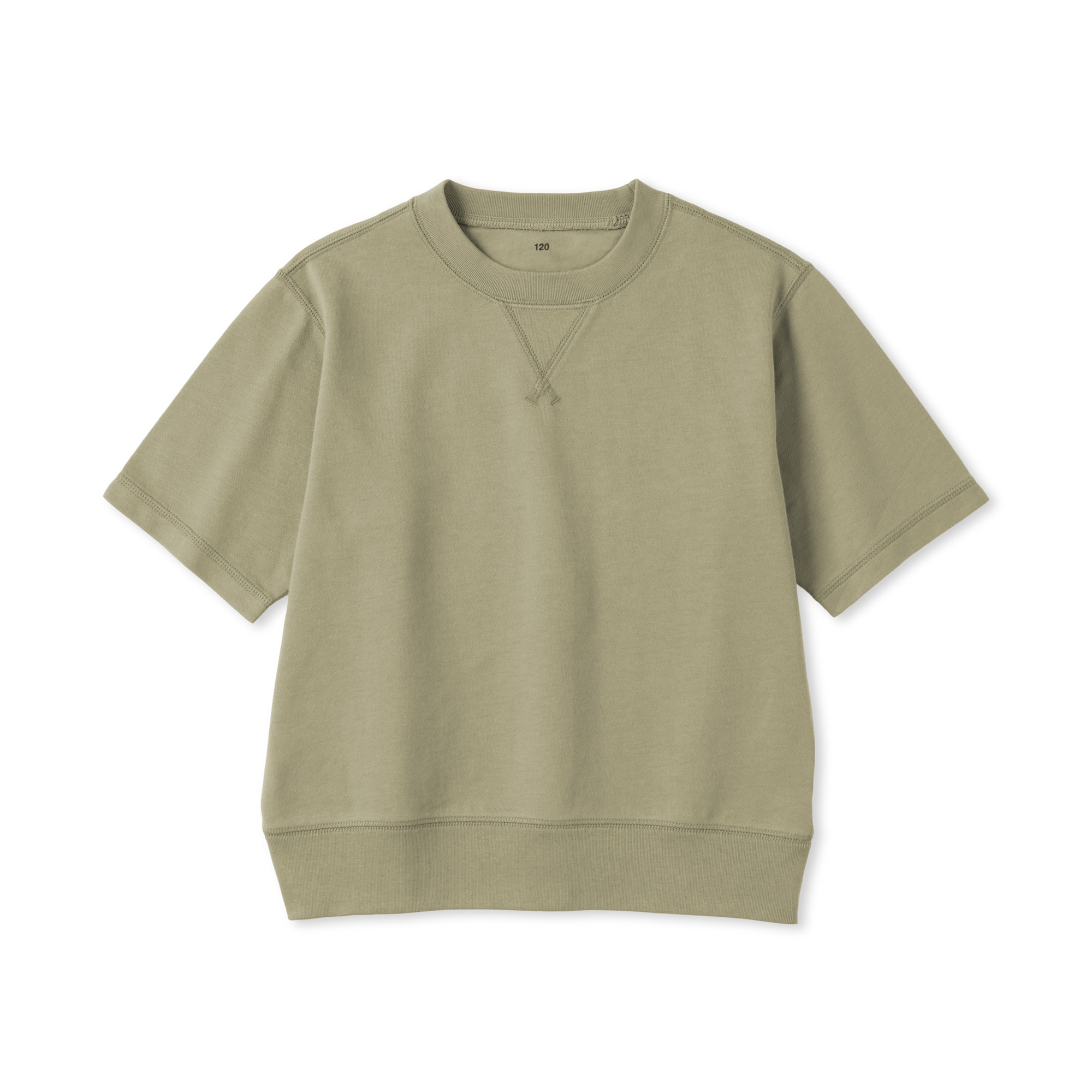 キッズ　ライトスウェットクルーネック五分袖Ｔシャツ