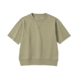 キッズ　ライトスウェットクルーネック五分袖Ｔシャツ