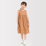 キッズ　からみ織りスリーブレスワンピース