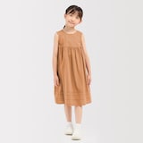 キッズ　からみ織りスリーブレスワンピース