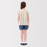 キッズ　涼感ブロード半袖ブラウス