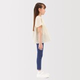 キッズ　からみ織り半袖ブラウス
