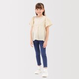 キッズ　からみ織り半袖ブラウス