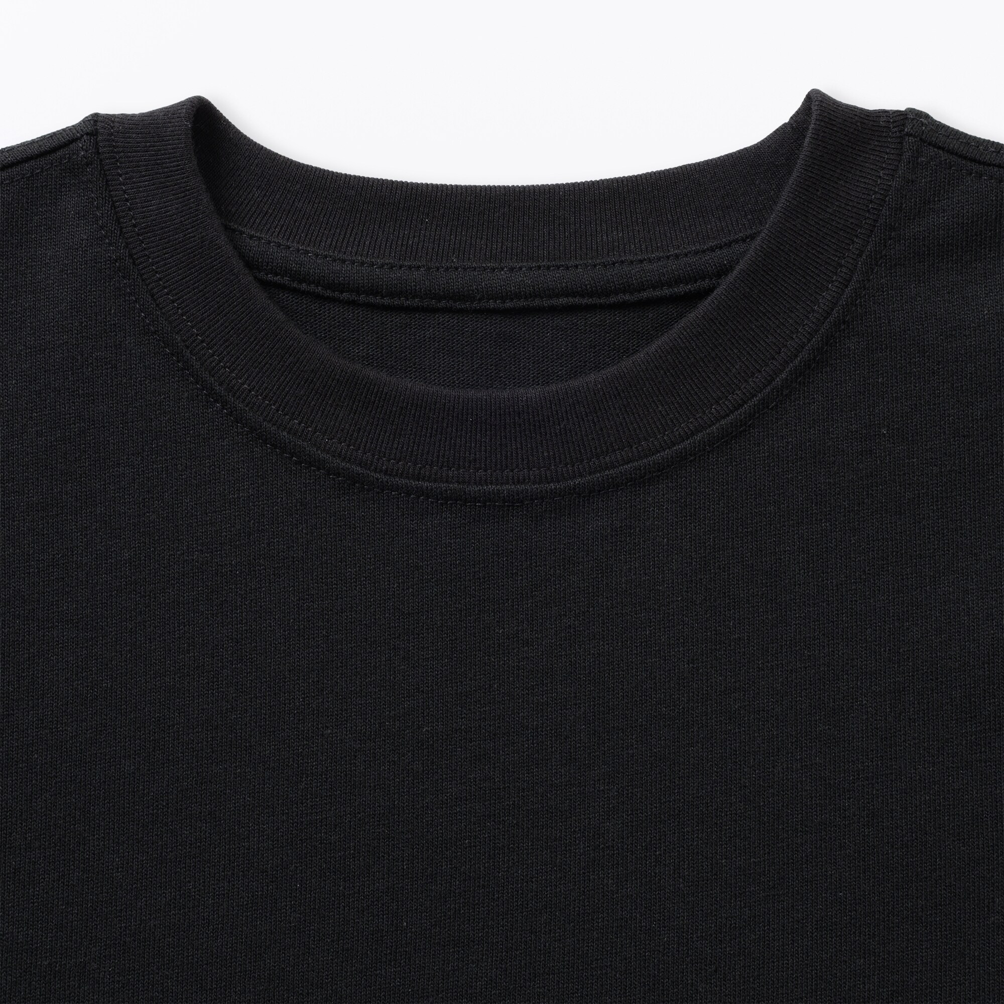 キッズ　見守りポケット付きクルーネック七分袖Ｔシャツ