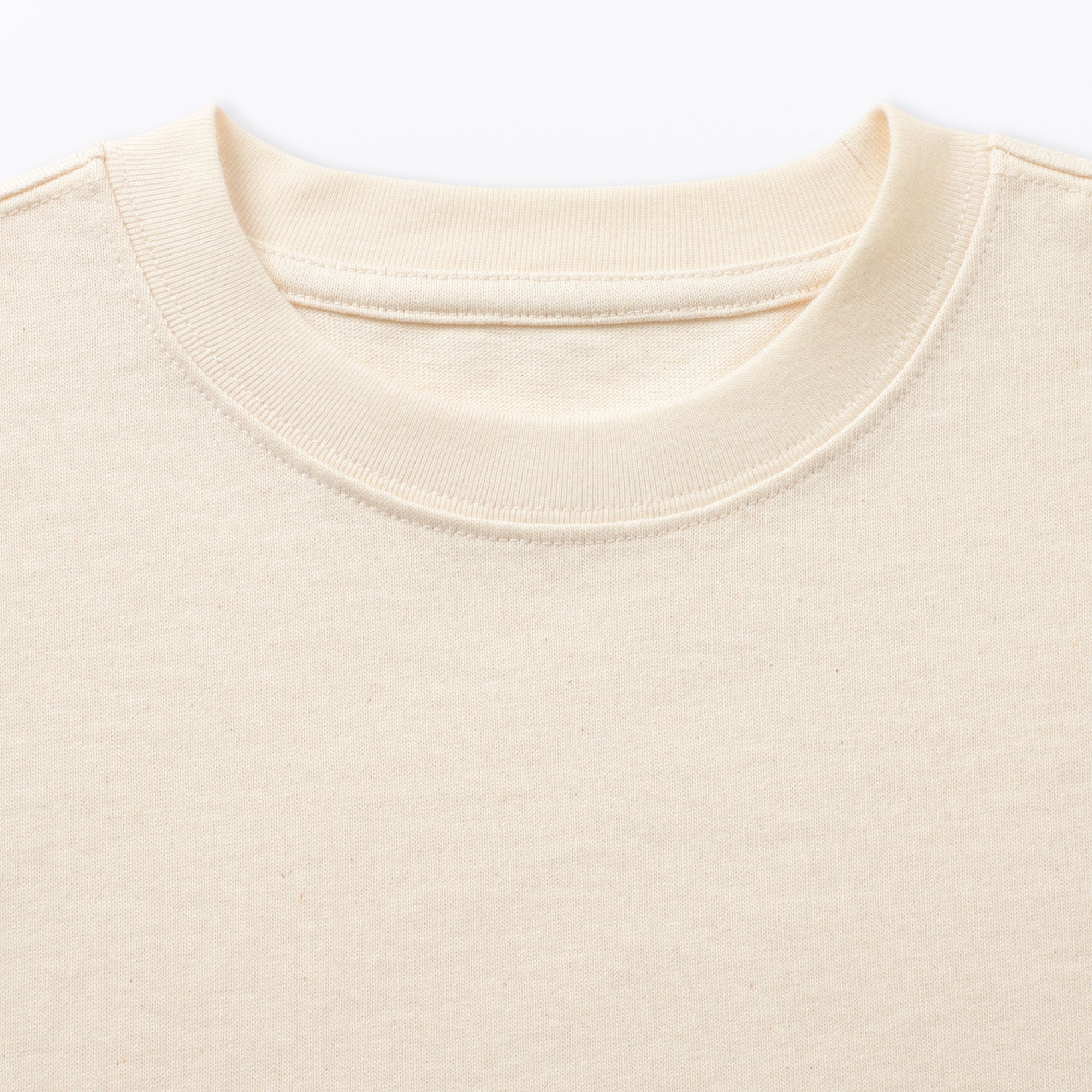 キッズ　見守りポケット付きクルーネック七分袖Ｔシャツ