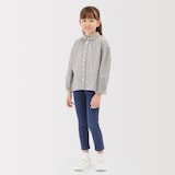 キッズ　二重ガーゼ長袖ブラウス