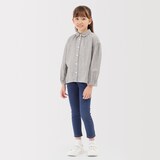 キッズ　二重ガーゼ長袖ブラウス