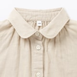 キッズ　二重ガーゼ長袖ブラウス
