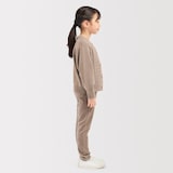 キッズ　洗えるニットクルーネックカーディガン