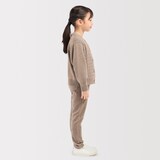 キッズ　洗えるニットクルーネックカーディガン