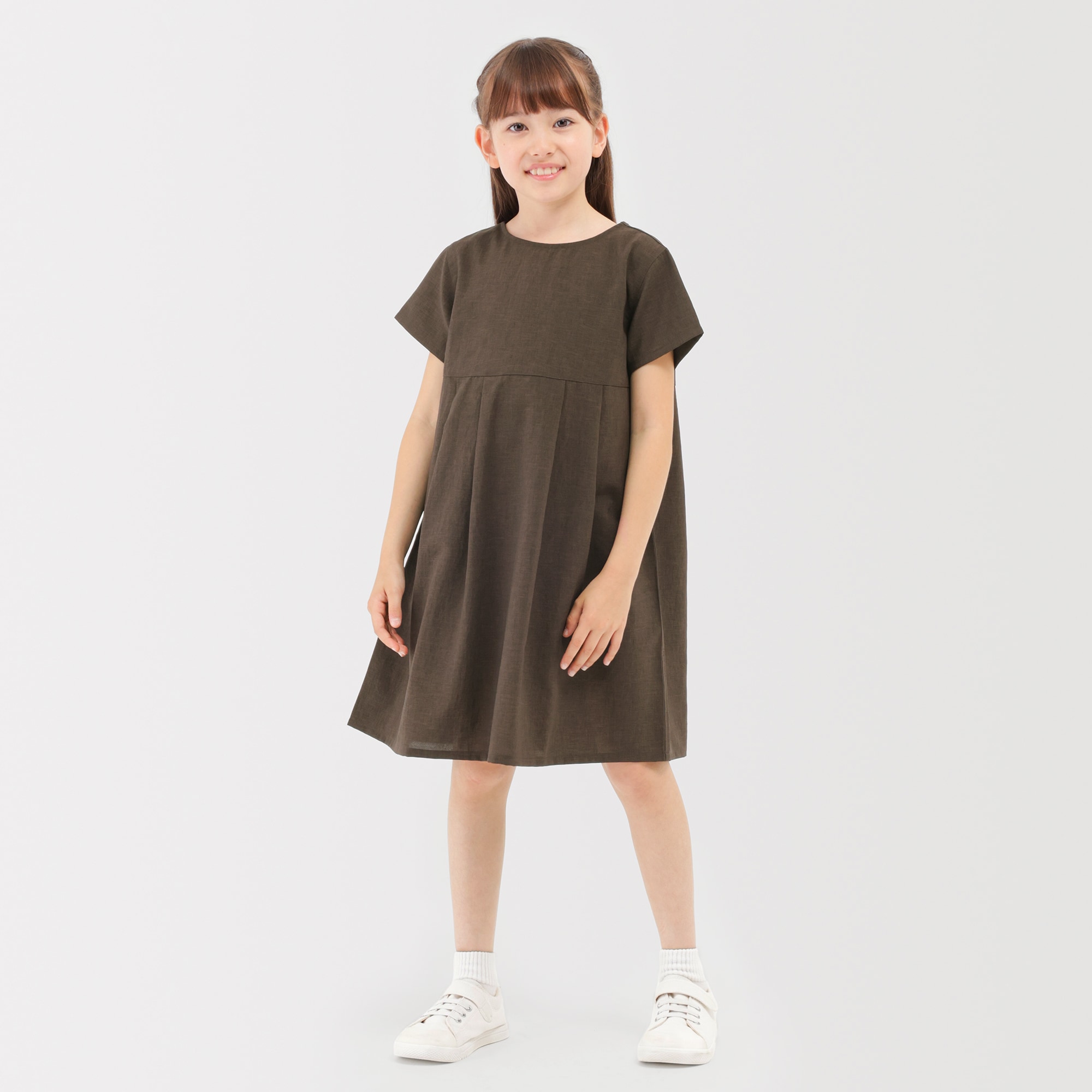 キッズ　風を通す半袖ワンピース