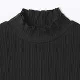 キッズ　透かし柄モックネック長袖Ｔシャツ