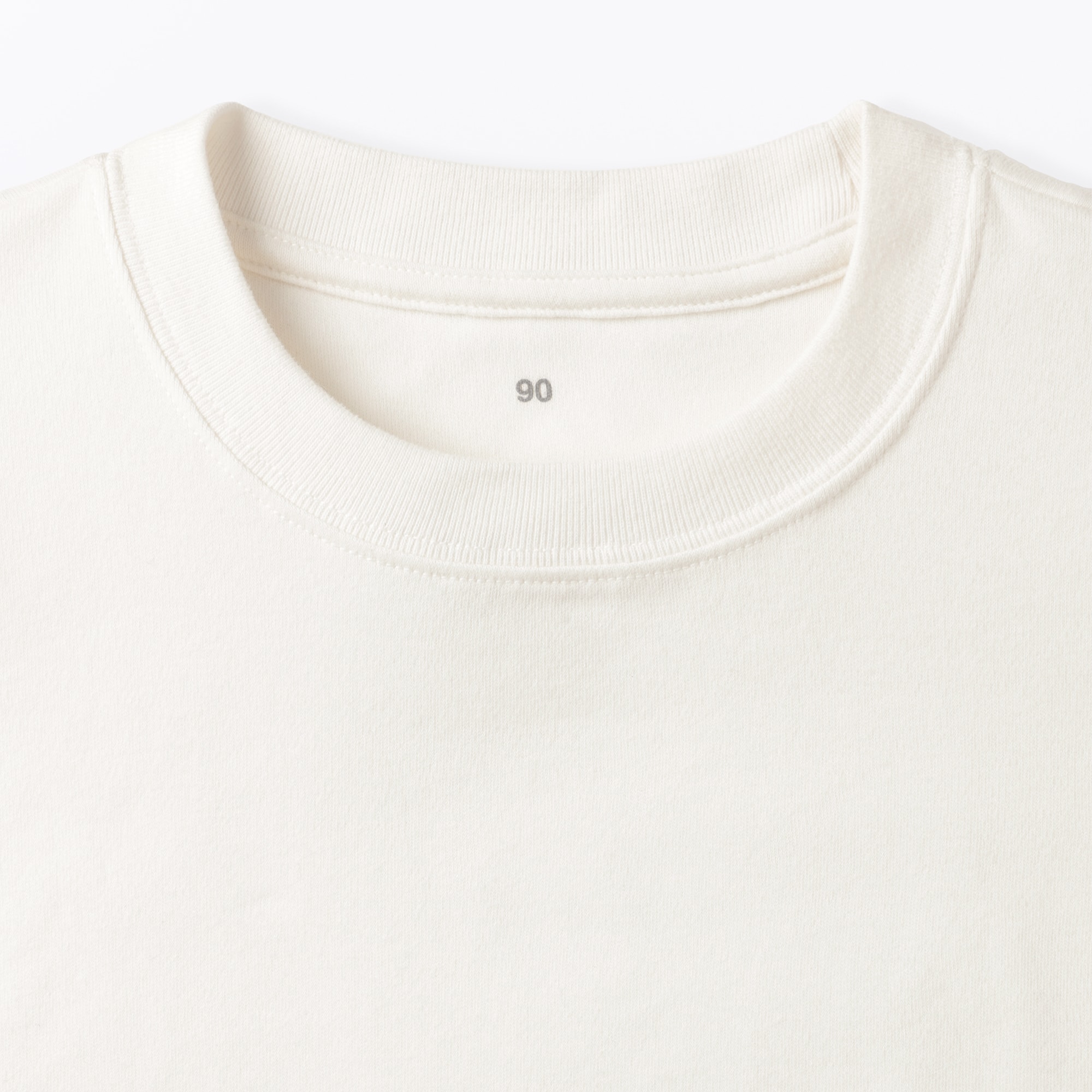 ベビー　あたまするっと両面起毛クルーネック長袖Ｔシャツ