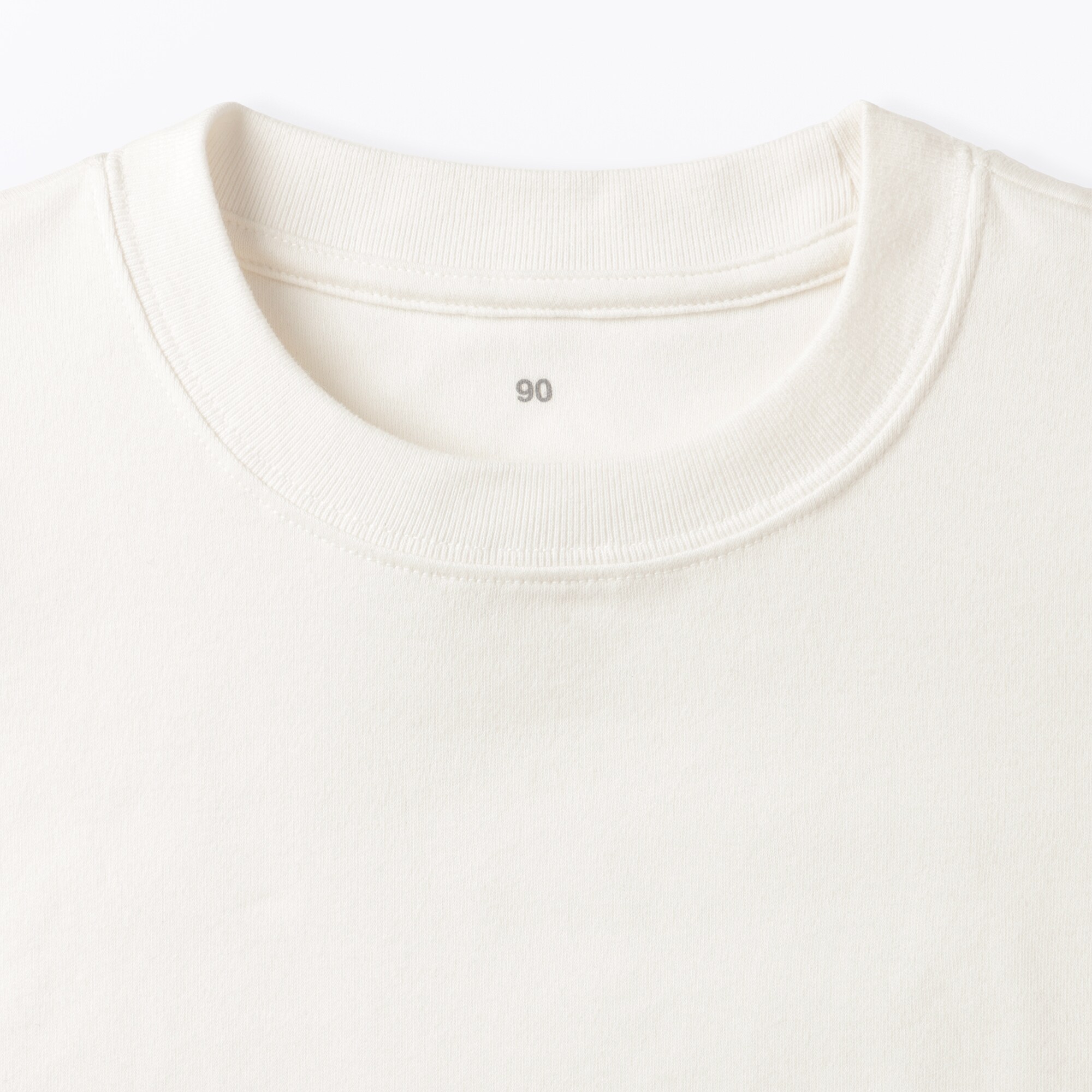 ベビー　あたまするっと両面起毛クルーネック長袖Ｔシャツ