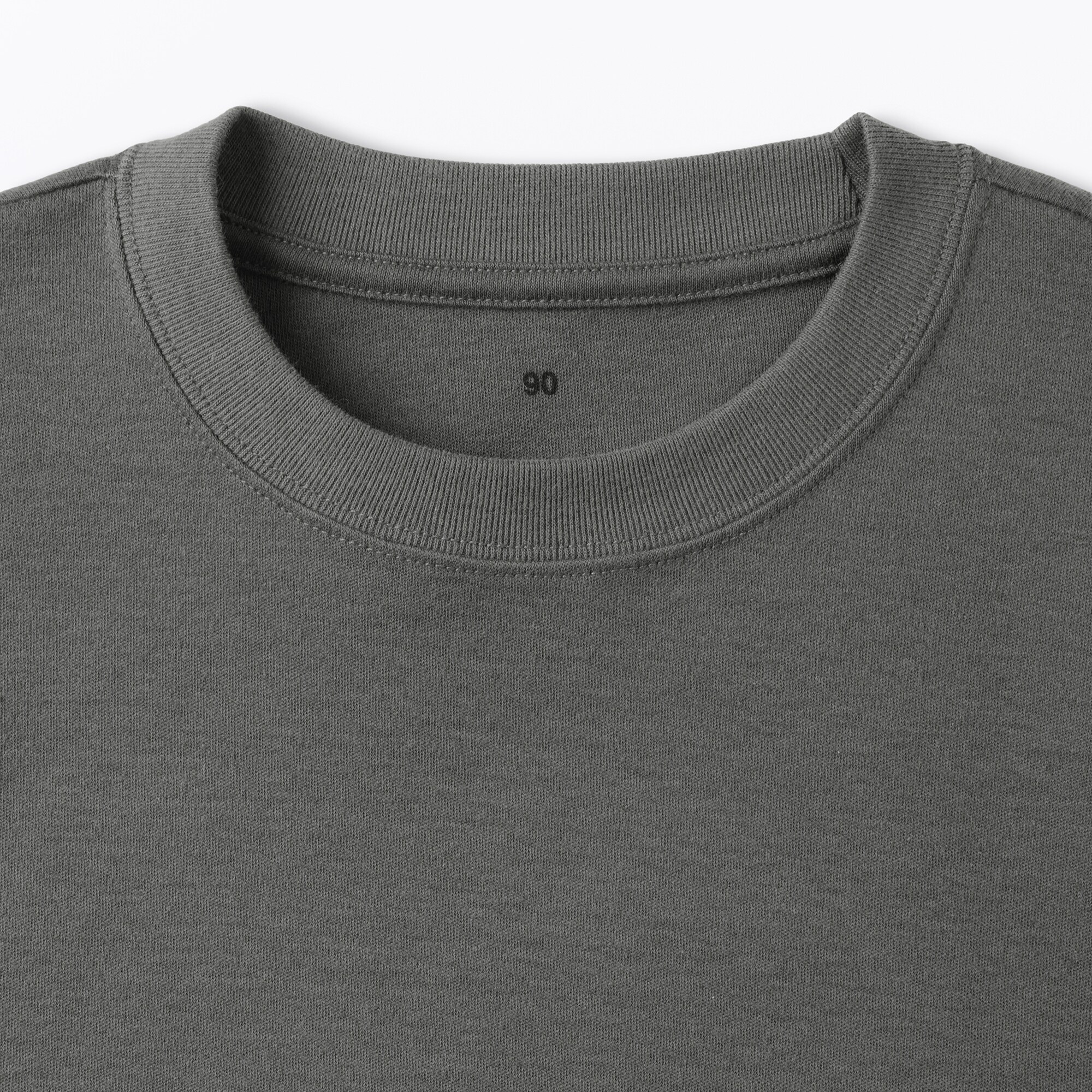 ベビー　あたまするっと両面起毛クルーネック長袖Ｔシャツ