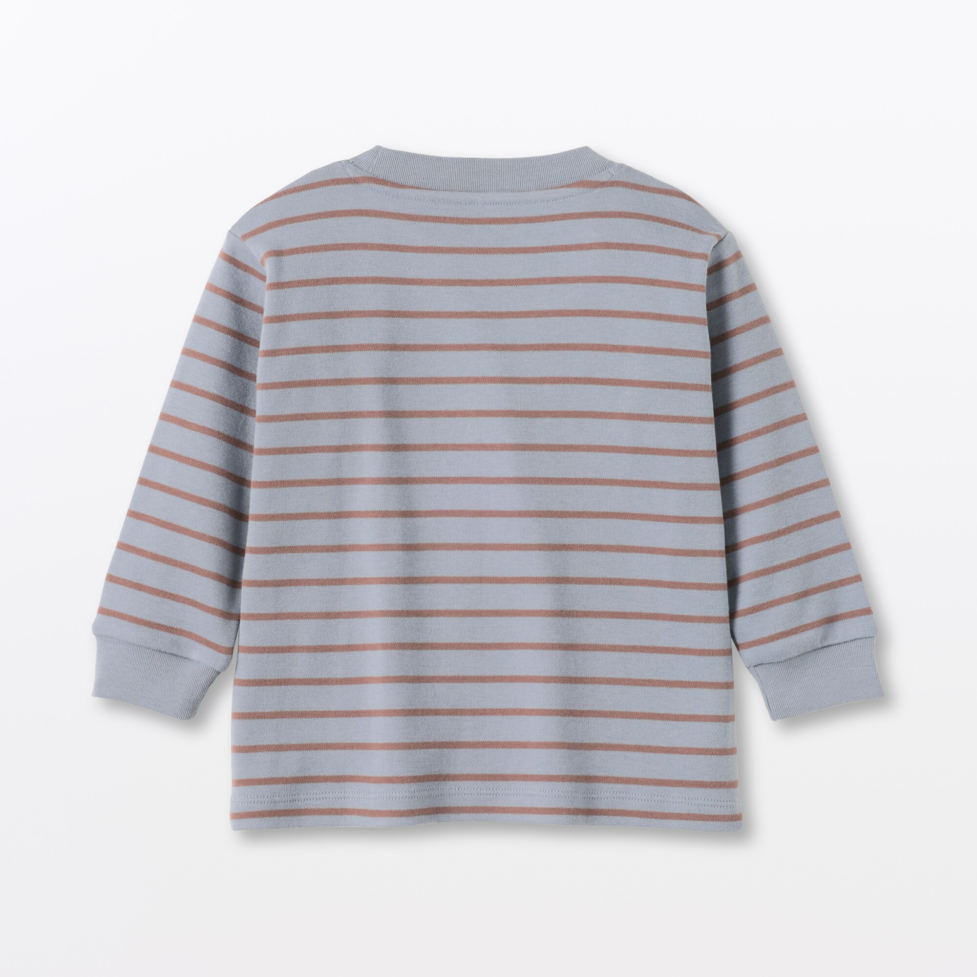 ベビー　あたまするっと両面起毛クルーネック長袖Ｔシャツ