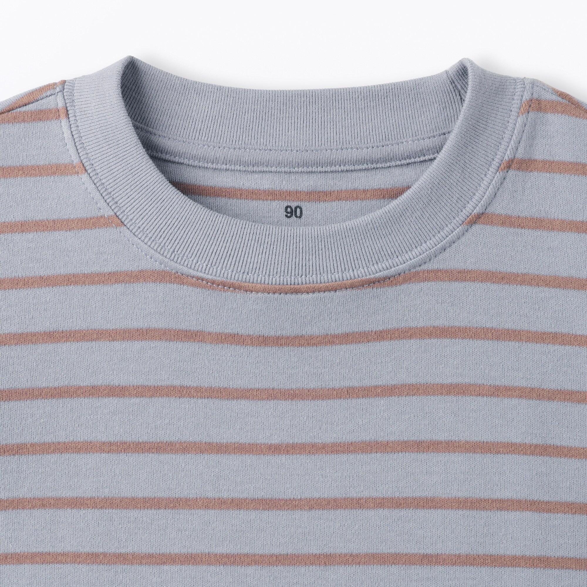 ベビー　あたまするっと両面起毛クルーネック長袖Ｔシャツ
