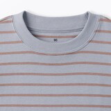 ベビー　あたまするっと両面起毛クルーネック長袖Ｔシャツ