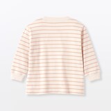 ベビー　あたまするっと両面起毛クルーネック長袖Ｔシャツ