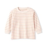 ベビー　あたまするっと両面起毛クルーネック長袖Ｔシャツ