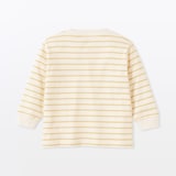 ベビー　あたまするっと両面起毛クルーネック長袖Ｔシャツ