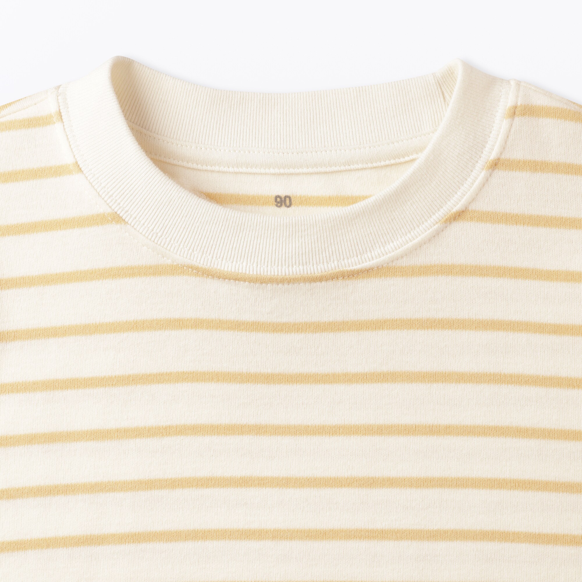 ベビー　あたまするっと両面起毛クルーネック長袖Ｔシャツ