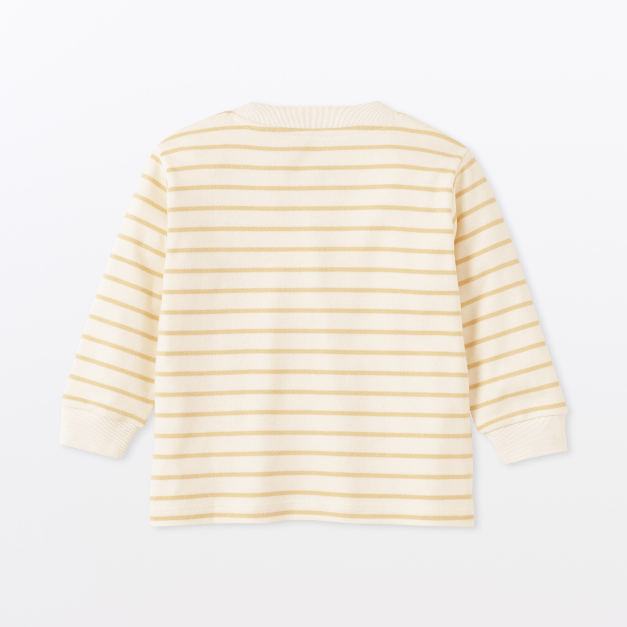 ベビー　あたまするっと両面起毛クルーネック長袖Ｔシャツ