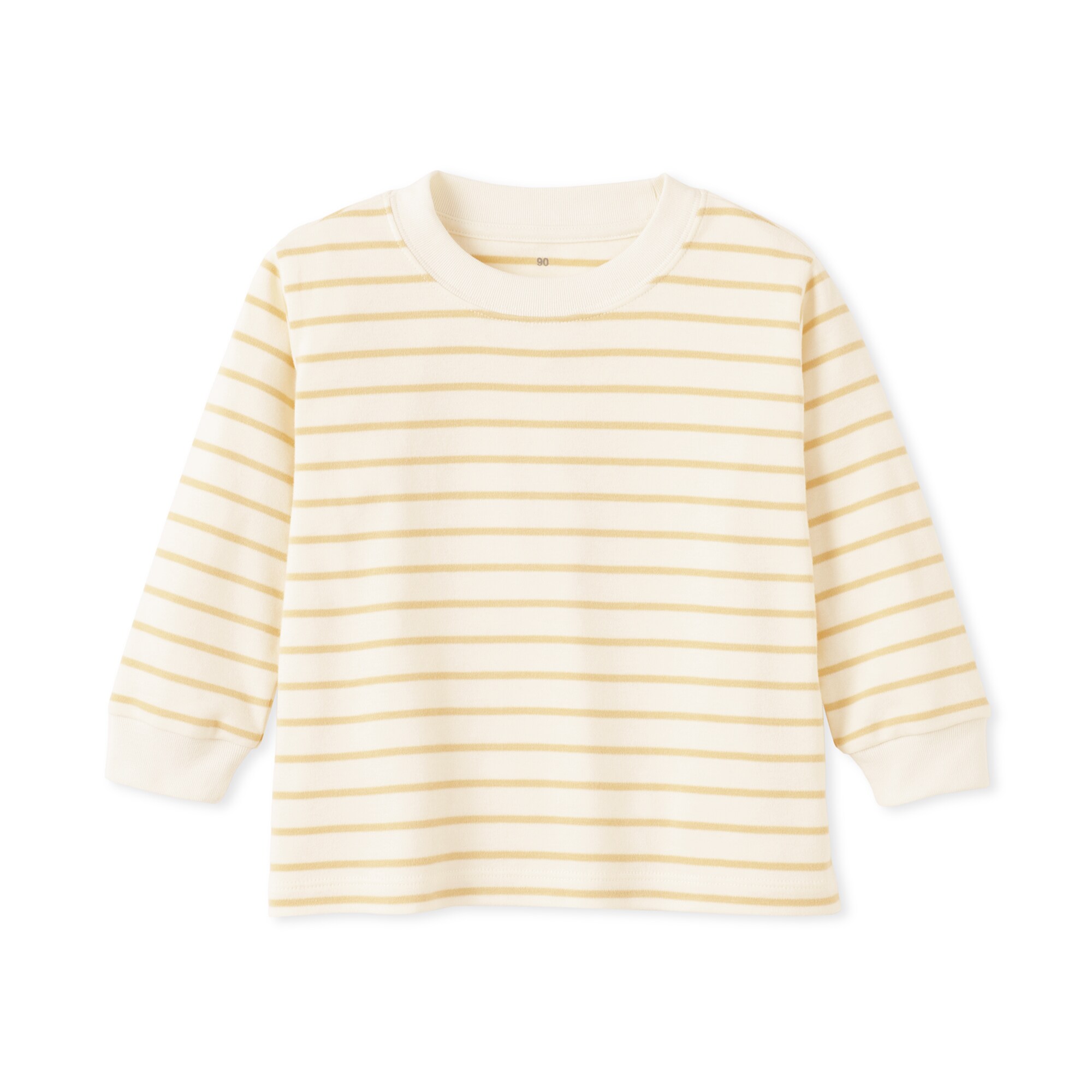 ベビー　あたまするっと両面起毛クルーネック長袖Ｔシャツ