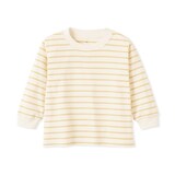 ベビー　あたまするっと両面起毛クルーネック長袖Ｔシャツ