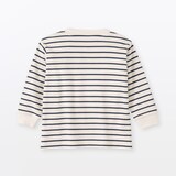 ベビー　あたまするっと両面起毛クルーネック長袖Ｔシャツ