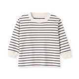 ベビー　あたまするっと両面起毛クルーネック長袖Ｔシャツ
