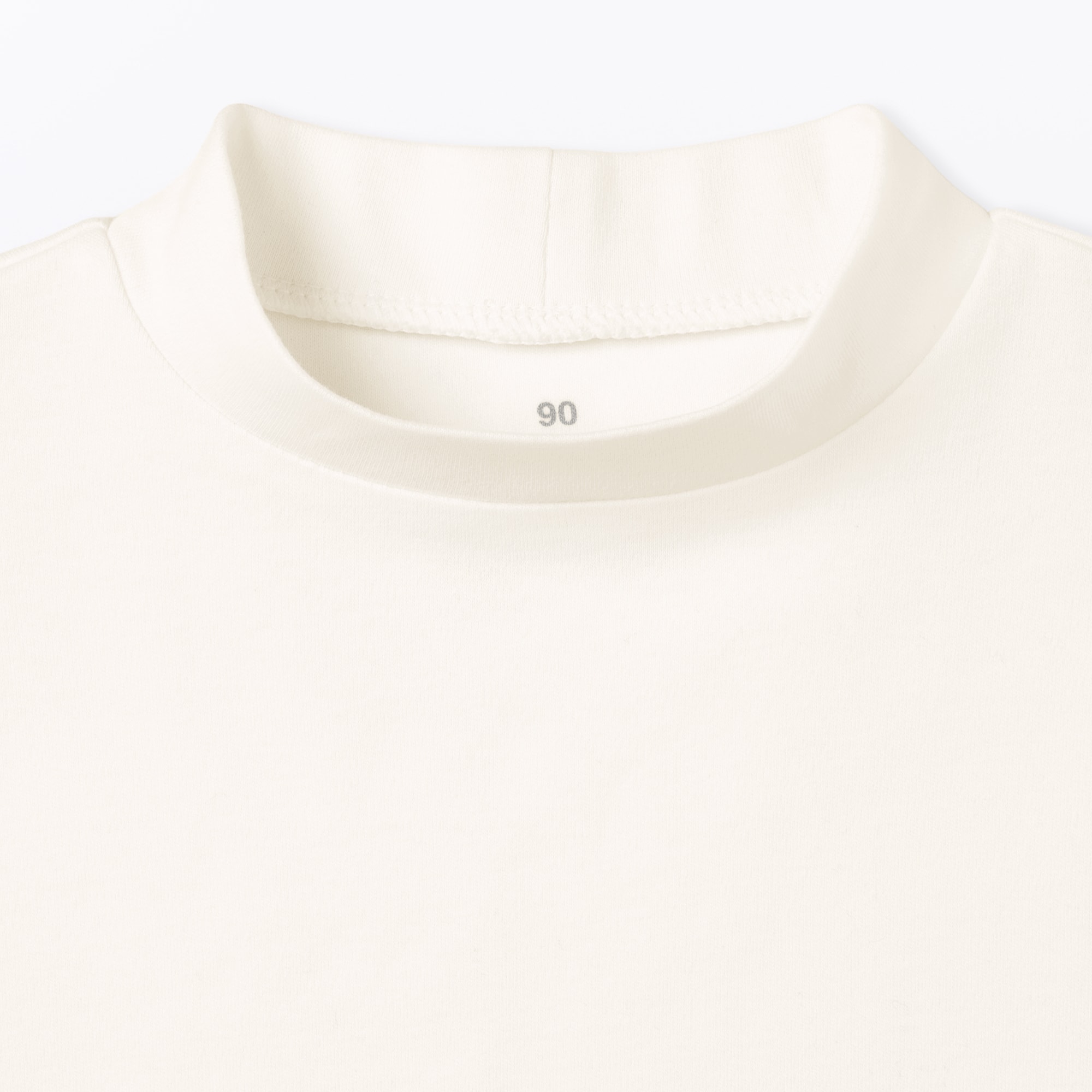 ベビー　両面起毛ハイネック長袖Ｔシャツ