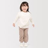 ベビー　両面起毛ハイネック長袖Ｔシャツ