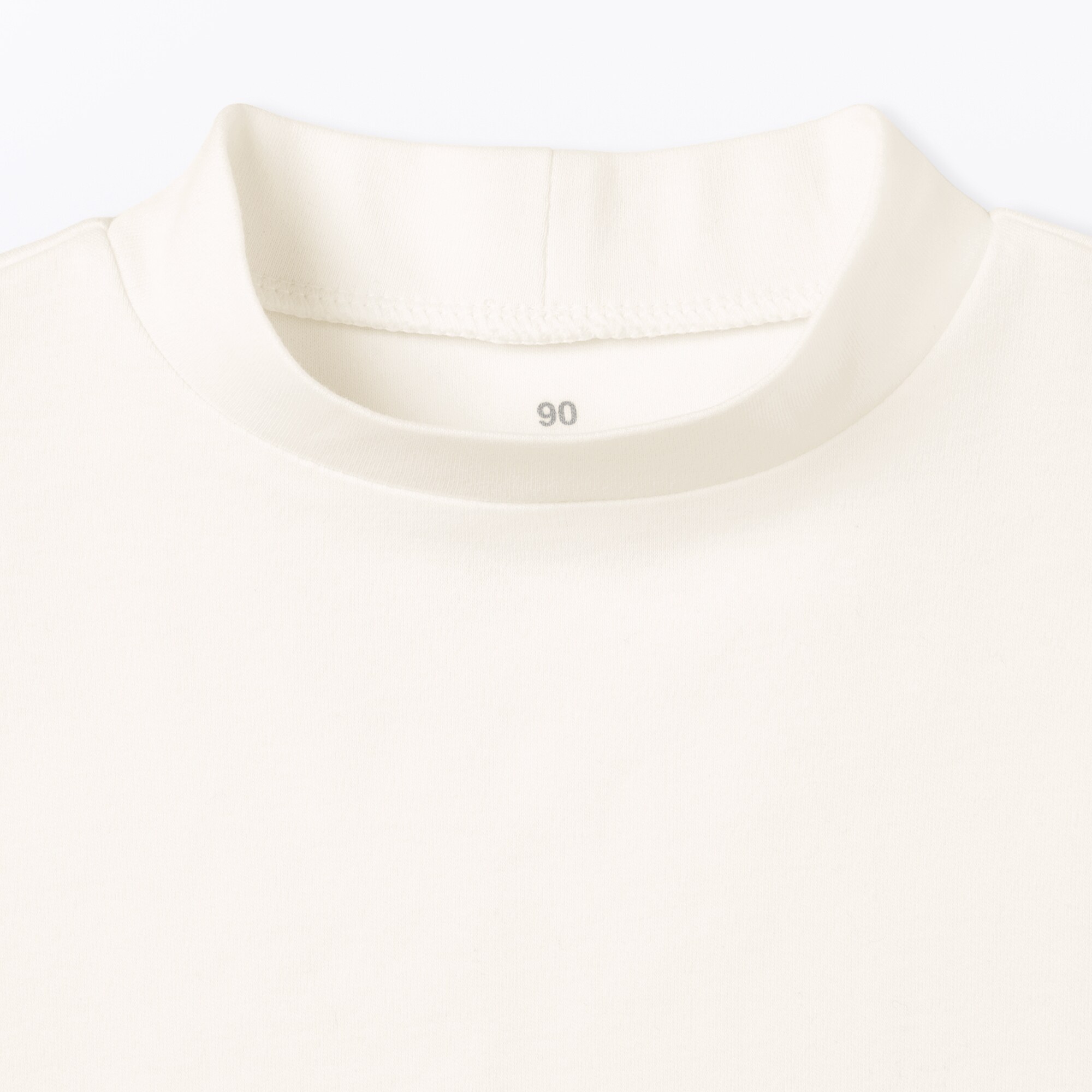 ベビー　両面起毛ハイネック長袖Ｔシャツ