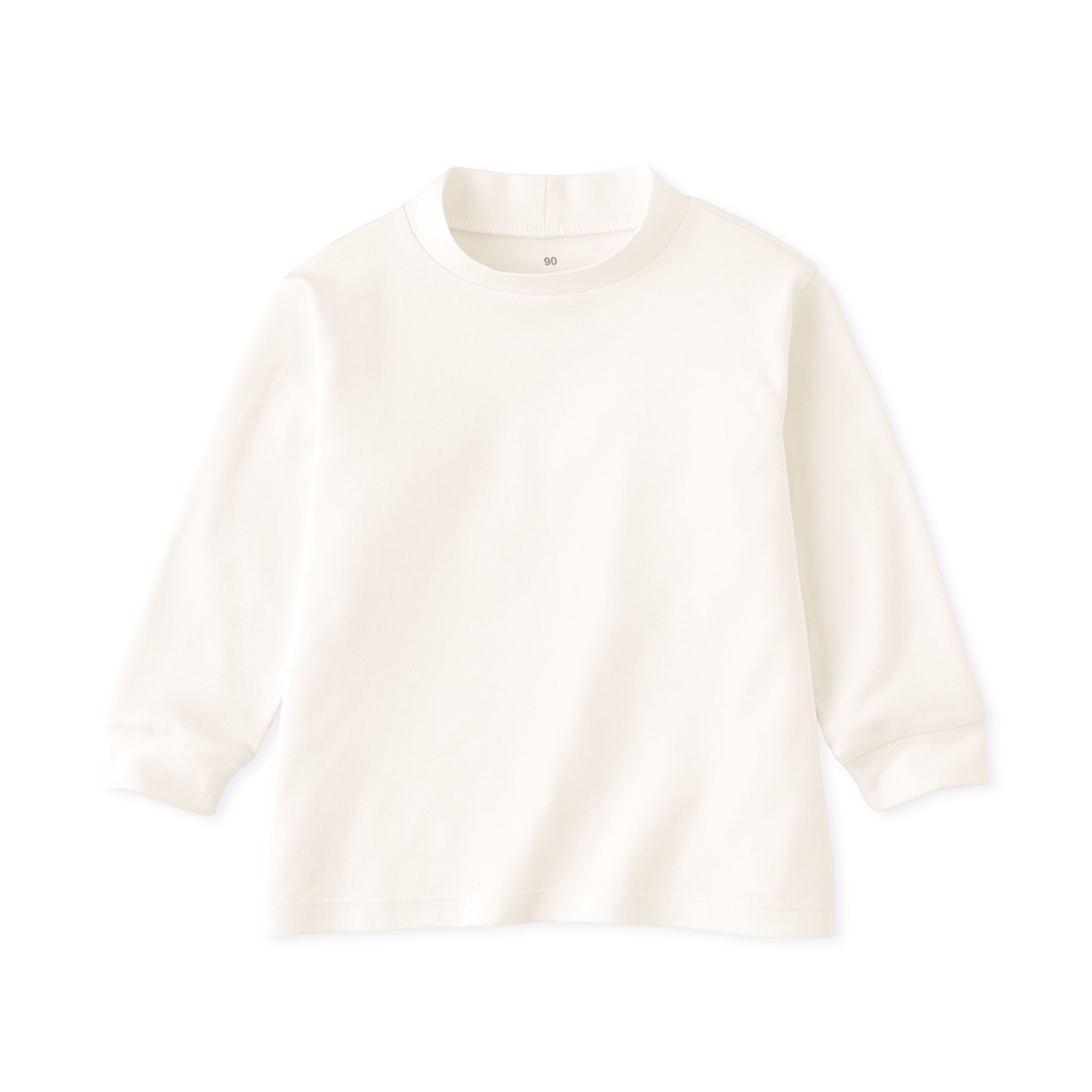 ベビー　両面起毛ハイネック長袖Ｔシャツ