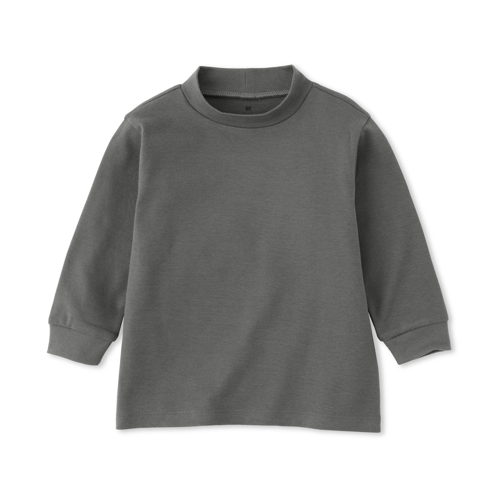 ベビー　両面起毛ハイネック長袖Ｔシャツ