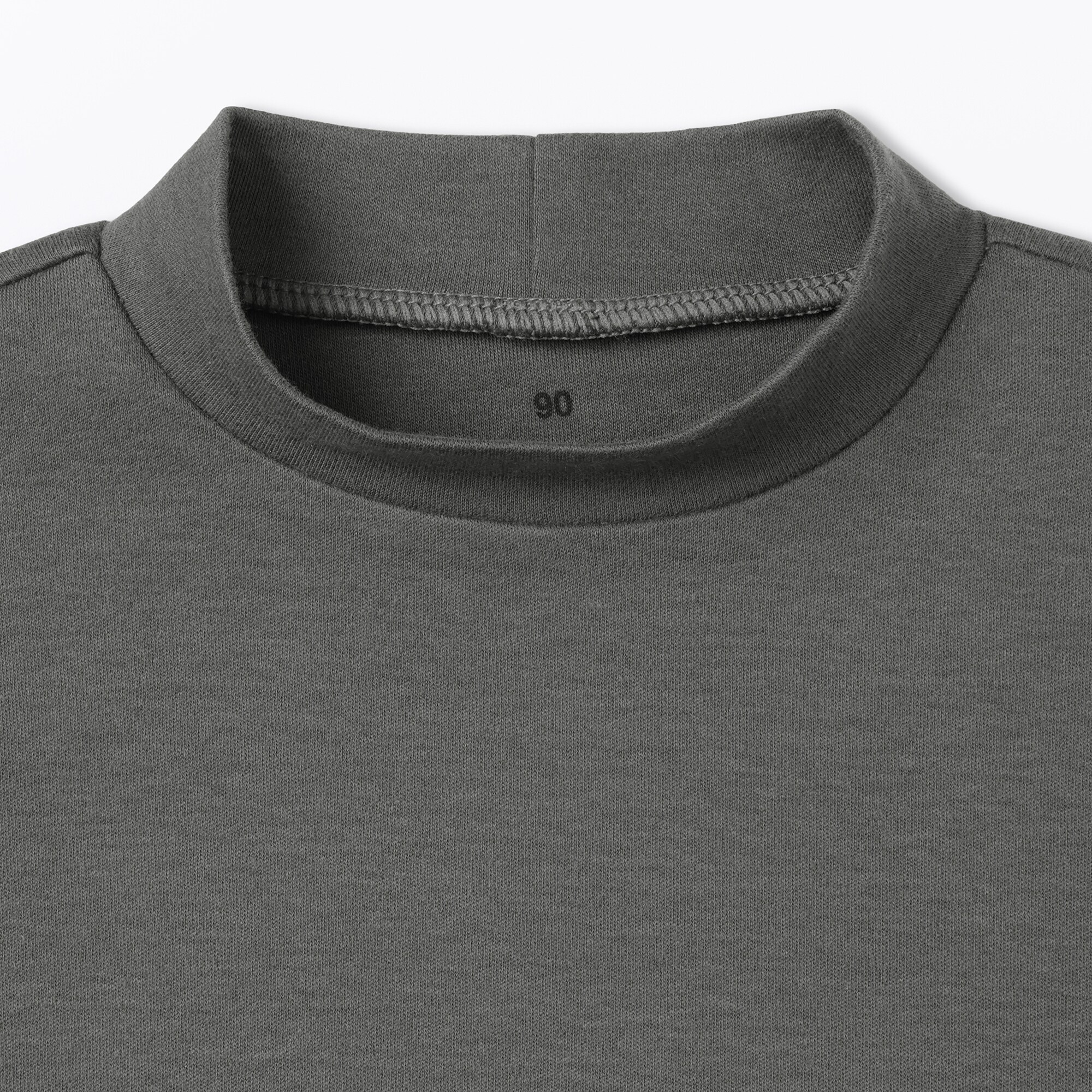 ベビー　両面起毛ハイネック長袖Ｔシャツ