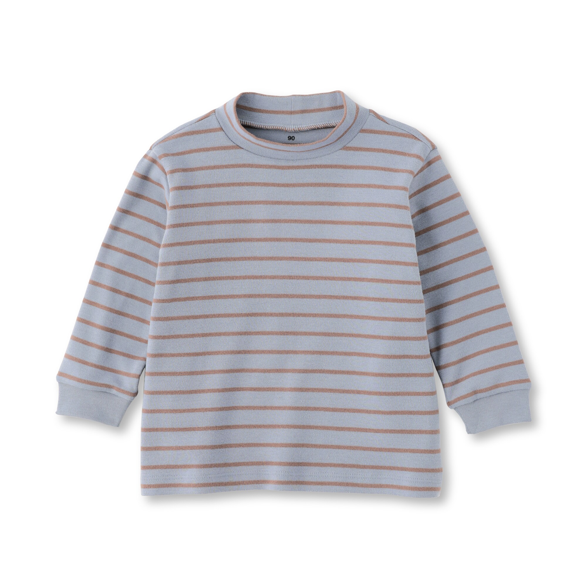 ベビー　両面起毛ハイネック長袖Ｔシャツ