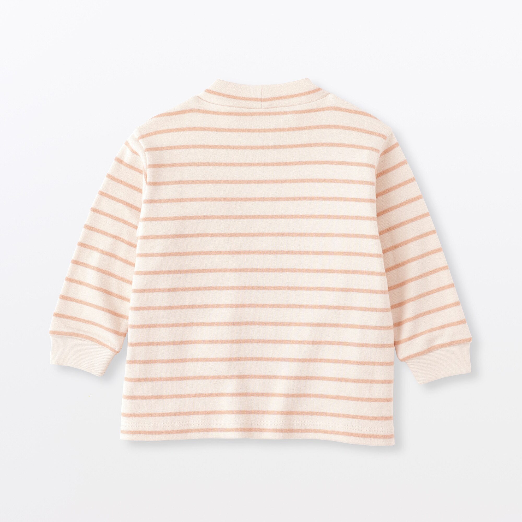 ベビー　両面起毛ハイネック長袖Ｔシャツ